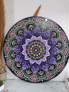 Mandala da Harmonia 60cm Pintada a Mão