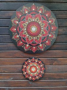 Dupla de Mandalas da Energia e Sabedoria 40cm, 20cm