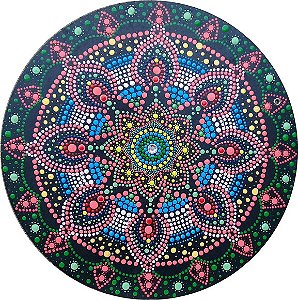 Mandala Boas Energias Vermelha 30cm
