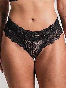 Calcinha Tanga renda Natalinny Nina