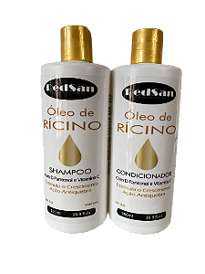 Shampoo E Condicionador Ricíno Kit 500ml Redsan Professional