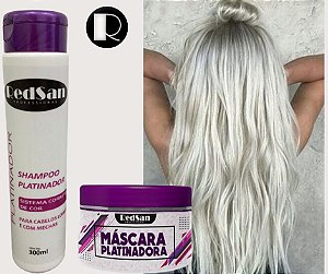 Kit Shampoo e Máscara Platinadora - RedSan Professional