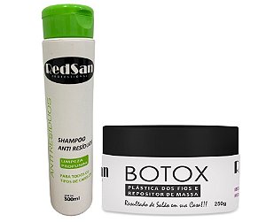 Botox Capilar 300g Plastica dos Fios + Shampoo Anti Residuos 300ml