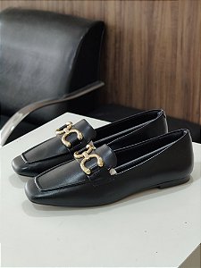 MOCASSIM FEMININO CONFORT PRETO