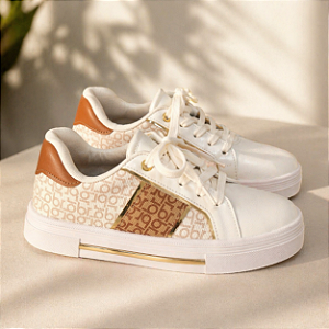 Tênis Feminino Beira Rio Branco Com Detalhes