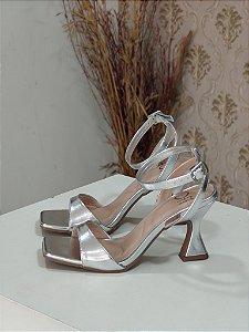 Sandália Feminina Prata Silver Glow