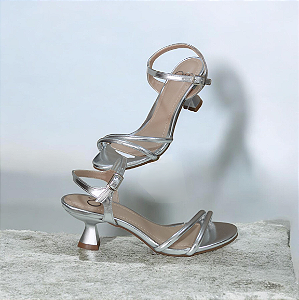 Sandália Feminina Verona Prata Silver Glow
