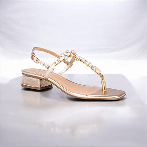 Sandália Feminina Loyze Pedraria Glow
