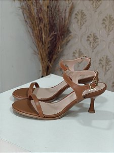 Sandália Feminina Offline Delicada Alana Cor Casca