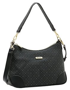 Bolsa Feminina Chenson Oficial Original da Marca Elemento Gráfico Preta