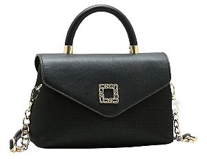 Bolsa Feminina Chenson Alça Transversal Cor Preta