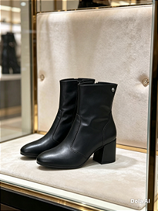 Bota Feminina Cano Curto Offline Salto Bloco