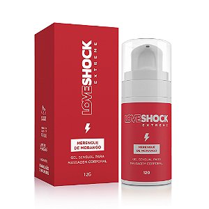 Gel Excitante Loveshock Extreme Beijável Merengue de Morango - Nova Versão 12 g