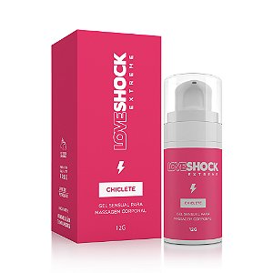 Gel Excitante Loveshock Extreme Beijável Chiclete - 12 g