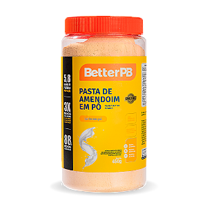 Pasta de Amendoim em Pó 450g BetterPB Leite em Pó