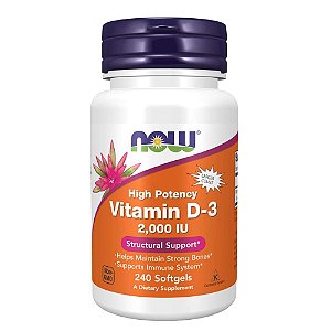 Vitamina D3 2000 IU 240 Softgels - NOW Foods