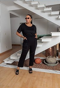 Conjunto Elegância Máxima: Calça e Blusa em Viscolycra Premium Encorpada