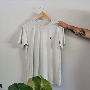 Camiseta T-shirt Basica Estonada Algodão - Off White