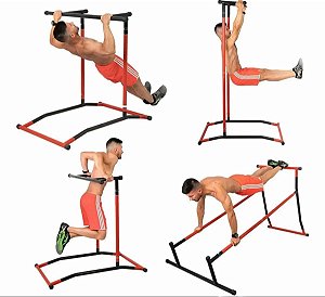 Estação Exercicios Paralelas Barra Fixa Portátil Musculação