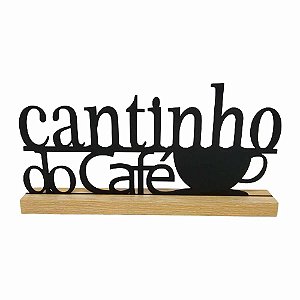 Letreiro Cantinho do Café MDF Decorativo