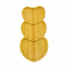 Petisqueira com 3 Divisórias de Bambu - Imporiente