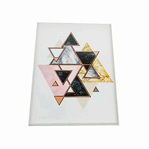 Quadro de plástico e vidro cores sortidas 20x25cm Fwb