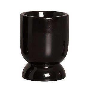 Cachepot Em Cerâmica Preto