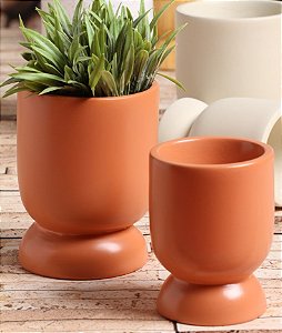 Dupla De Cachepots Terracota