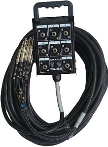 Multicabo 8 Canais P10 com 15 Metros