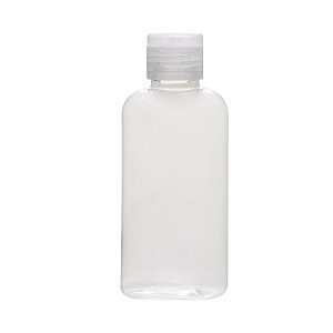 FRASCO OVAL - 60ML- C/ TAMPA FLIP TOP