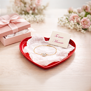 Bandeja Coração para Doces e Presentes – Decoração Dia das Mães e Festa