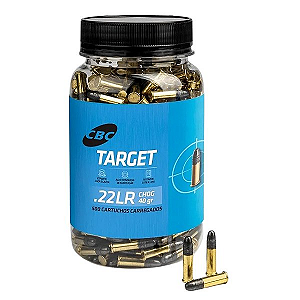 Munição CBC .22 LR Target CHOG 40gr - Pote com 300 Unidades