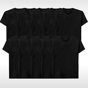 KIT 10 Camisetas Malwee Algodão