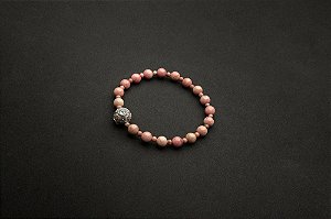 Japamala Pulseira 18 Contas Cherry Blossom RODONITA