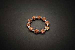 Japamala 9 Contas RUDRAKSHA & OM Nepales