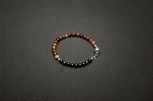 Japamala Pulseira 27 Contas TURMALINA & Prata 925