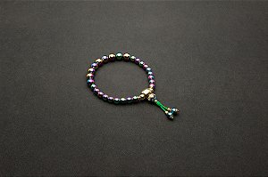 Japamala Hematita Arco-Íris e Lótus 27 Contas