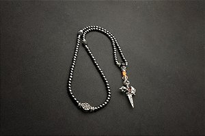 Japamala 108 Contas Hematita Shield PHURBA & KARTIKA