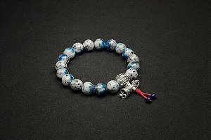 Pulseira Japamala 18 Contas GRANITO JASPE K2