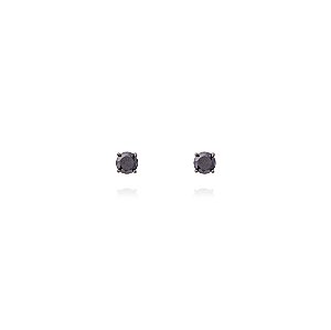 Brinco Ponto Negro 4mm