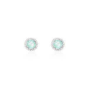 Brinco Ponto Paraiba Cravejado