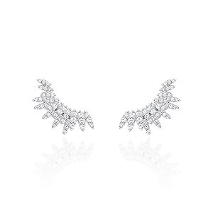 Brinco Earcuff Cravejado Navetes