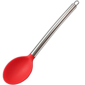 Colher Silicone e Inox - 34 cm