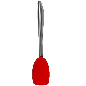 Espátula Cozinha em Silicone Cabo Inox 30 cm