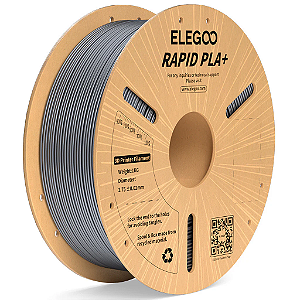 Filamento Rapid PLA+ Elegoo - Prateado - 1kg