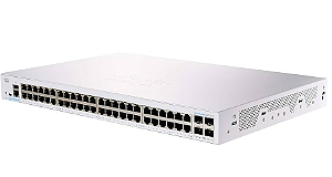 Switch Cisco CBS350 48 Portas GbE 4 Portas SFP CBS350-48T-4G-BR