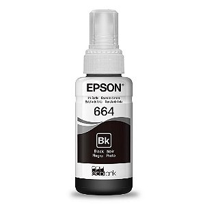 Garrafa de Tinta Epson Refil Preto - T664120-AL