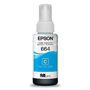 Refil de Tinta Epson T664 Ciano 70ml - T664220-AL