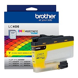 Cartucho de Tinta Brother Amarelo 1.5K - LC406YS