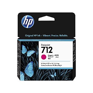 Cartucho de Tinta HP 712 Magenta PLUK 29ml 3ED68A